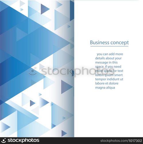 abstract blue triangle background wallpaper vector illustration