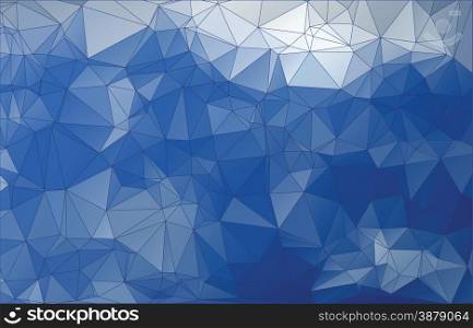 abstract blue triangle low poly design background vector illustration