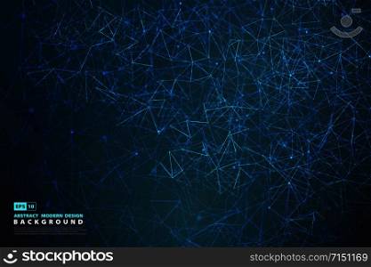 Abstract blue triangle tech design of futuristic artwork template background. Use for poster, artwork, template design, ad, technology cover. illustration vector eps10
