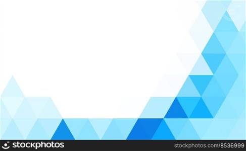abstract blue triangles shape background