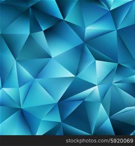 Abstract blue vector background. Abstract color mosaic background. Blue vector background