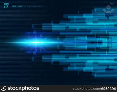 Abstract blue virtual technology concept futuristic digital background with space for your text. Vector illustration