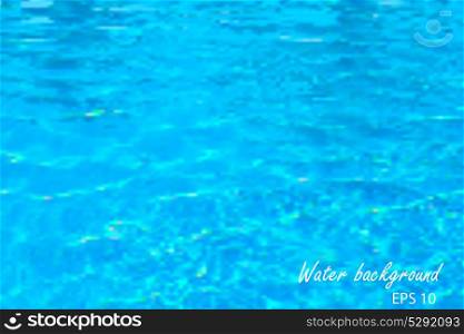 Abstract Blue Water on Background Vector Illustration. Abstract Water Background Vector Illustration