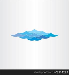abstract blue water waves sea or ocean design