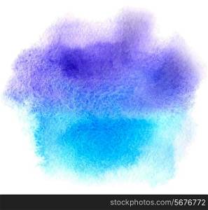Abstract blue watercolor vector background for design