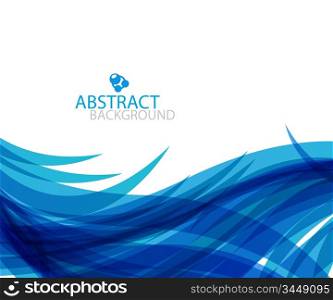 Abstract blue wave