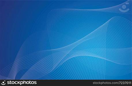 abstract blue wave background, business presentation style, vector design.