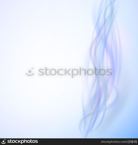 Abstract blue wave background, light vector design.