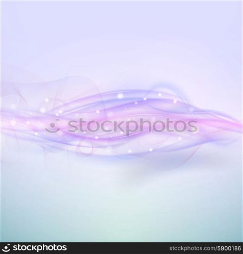 Abstract blue wave background, light vector design.