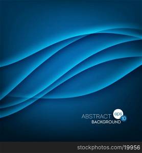 Abstract blue wave background. Vector illustration EPS 10. Abstract blue wave background. Vector illustration
