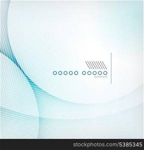 Abstract blue wave blur vector background