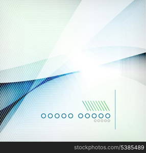 Abstract blue wave blur vector background