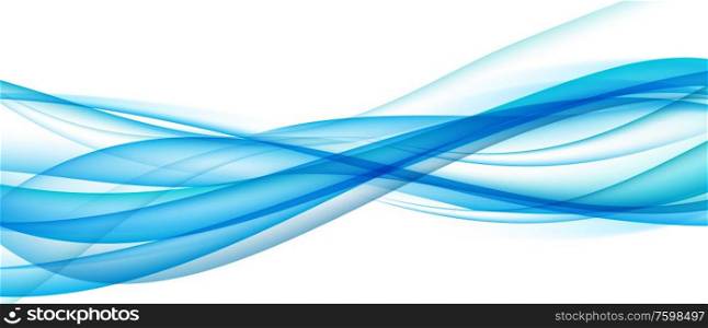 Abstract Blue Wave on Background. Vector Illustration. EPS10. Abstract Blue Wave on Background. Vector Illustration