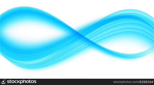 Abstract Blue Wave on Transparent Background. Vector Illustration. EPS10. Abstract Blue Wave on Transparent Background. Vector Illustration