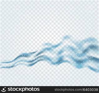 Abstract Blue Wave on Transparent Background. Vector Illustration. EPS10. Abstract Blue Wave on Transparent Background. Vector Illustratio