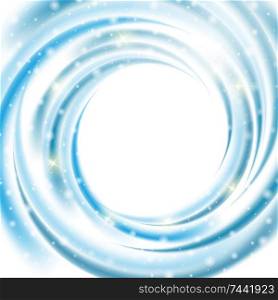Abstract Blue Wave on White Background. Vector Illustration. EPS10. Abstract Blue Wave on White Background. Vector Illustration.