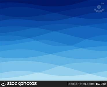 Abstract blue wave. Water waves, flowing wavy lines, dynamic sea elements, ocean or river wallpaper design. Vector colorful curve aqua shape background. Abstract blue wave. Water waves, flowing wavy lines, dynamic sea elements, ocean or river wallpaper design. Vector background