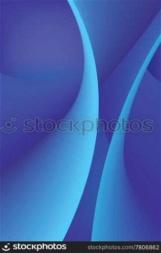 Abstract blue waves background, vector illustration.