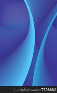 Abstract blue waves background, vector illustration.