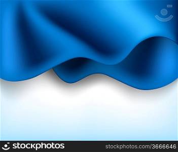 Abstract blue wavy background. Bright illustration