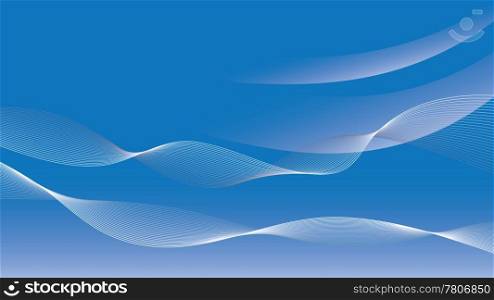 abstract blue wavy background vector illustration