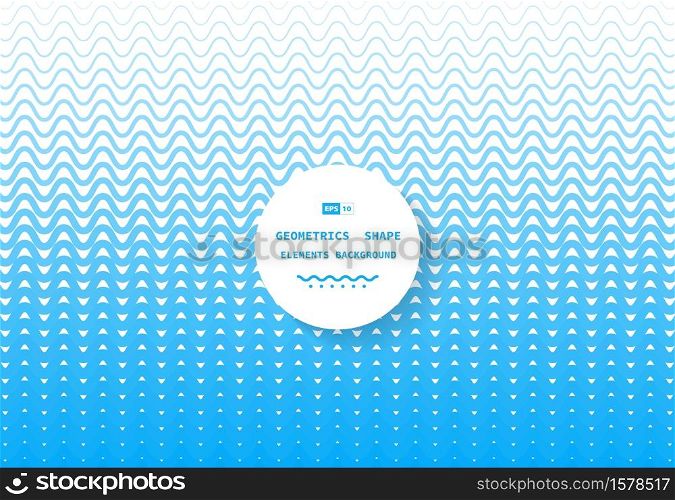 Abstract blue wavy design of sea pattern geometric template background. Use for ad, poster, artwork, template design, print. illustration vector eps10