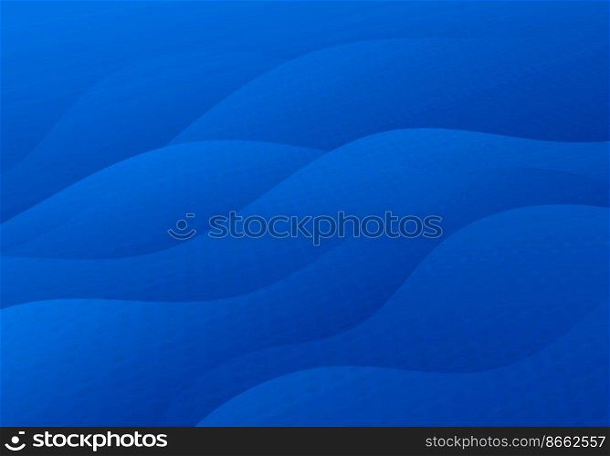 Abstract blue wavy pattern design decorative artwork design pattern. Overlapping with dots circlr halftone style mesh background. Vector