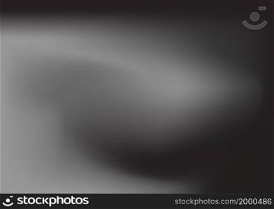 Abstract blur fluid shapes wave pattern, blurry wavy trendy background. Retro gradient texture graphic design vector Template Copy space Poster Layout Flyer Banner Cover Black grey monochrome colors