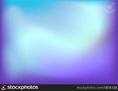 Abstract blur fluid shapes wave pattern, wavy liquid trendy background. Retro gradient texture graphic design vector Template Copy space Poster Layout Flyer Banner Cover Blue cyan purple soft colors