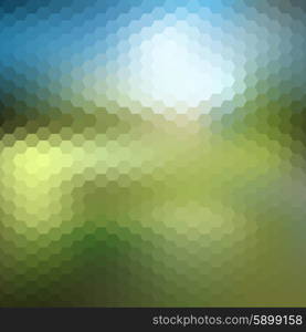 Abstract blurred background, abstract modern hexagonal template vector.