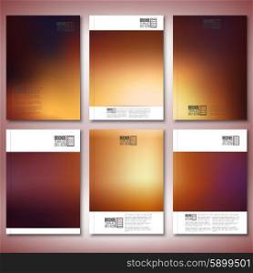 Abstract blurred background. Brochure, flyer or report for business, templates vector.