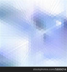 Abstract blurred background, hexagonal abstract template vector
