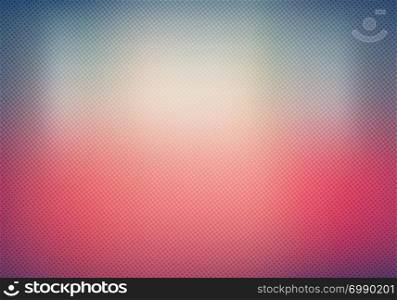Abstract blurred background vibrant color with halftone gradient effect texture. Vector illustration