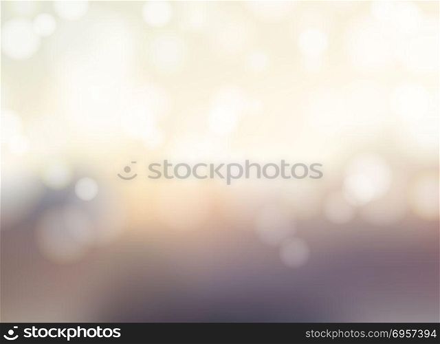 Abstract blurred background with bokeh sparkling lights. Vector illustration. Abstract blurred background with bokeh sparkling lights.
