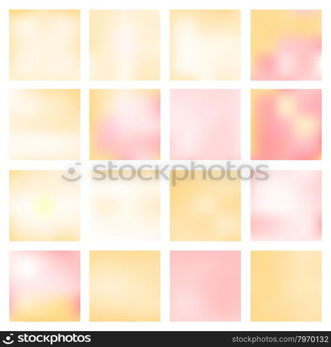 Abstract blurred backgrounds.. Set of abstract backgrounds blurred. Vector illustration.