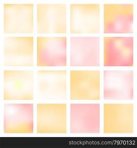 Abstract blurred backgrounds.. Set of abstract backgrounds blurred. Vector illustration.