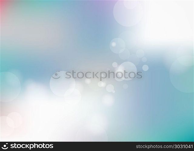 Abstract blurred blue gradient background with bokeh background. Vector illustration. Abstract blurred blue gradient background with bokeh background.