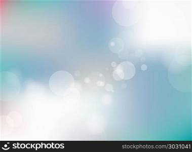 Abstract blurred blue gradient background with bokeh background. Vector illustration. Abstract blurred blue gradient background with bokeh background.