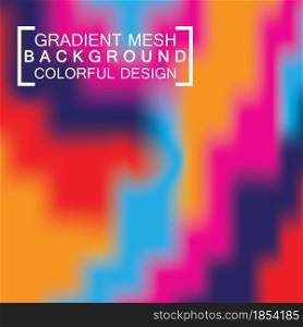 Abstract blurred holographic gradient mesh effect background