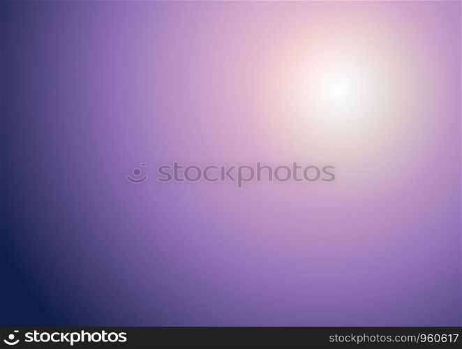 Abstract blurred purple tone beautiful background with sunlight. Vector illustration