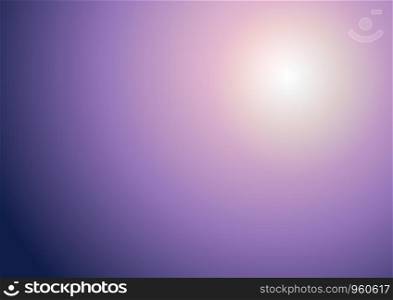Abstract blurred purple tone beautiful background with sunlight. Vector illustration