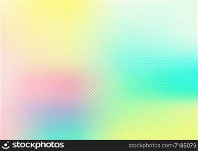 Abstract blurred smooth pastel color background with grid texture. Watercolor bright vibrant colorful. Vector illustration