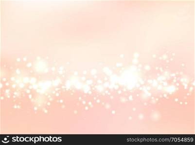 Abstract blurred soft focus bokeh of bright pink color background concept, copy space, Vector illustration