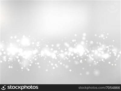 Abstract blurred soft focus bokeh of white and gray color background concept, copy space, Vector illustration