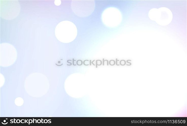 Abstract Bokeh background.Graphic colorful light template.Design effect blur bright beautiful.Scene space your text.Minimal decoration wallpaper.Card pastel color simple vector illustration EPS10