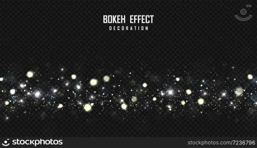 Abstract bokeh grow element effect decorative artwork background. Decorate for ad, poster, template, glitter element. illustration vector eps10