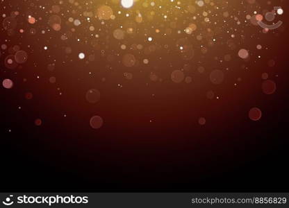 Abstract Bokeh Light on Dark Background. Vector Illustration.