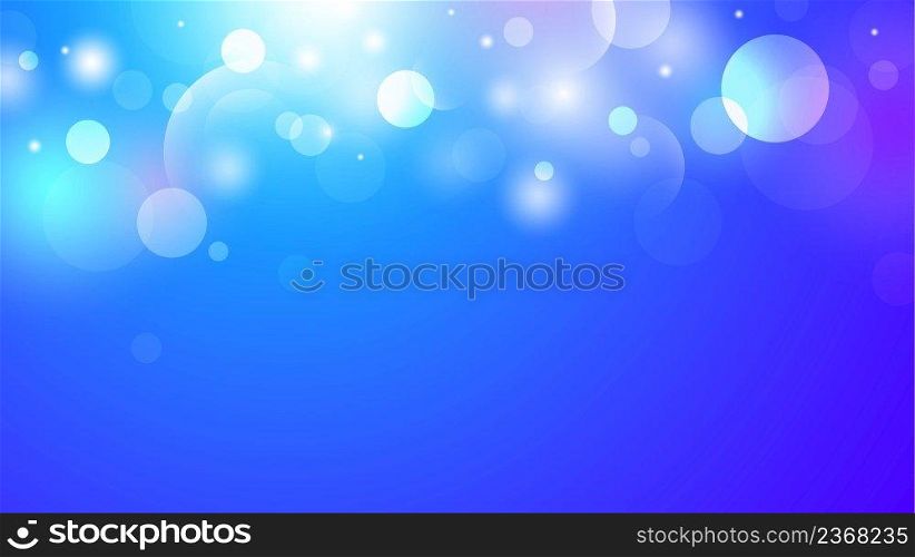 Abstract bokeh lights background with copy space vector illustration