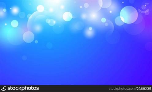 Abstract bokeh lights background with copy space vector illustration