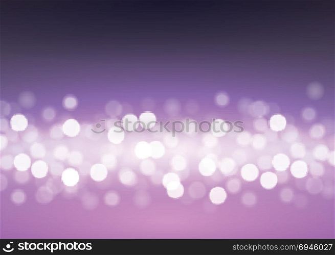 Abstract bokeh lights on lilac. Abstract bokeh lights on the lilac background, vector illustration